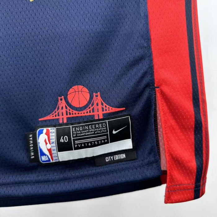 24-25 WARRIORS GREEN #23 Royal blue City Edition Top Quality Hot Pressing NBA Jersey