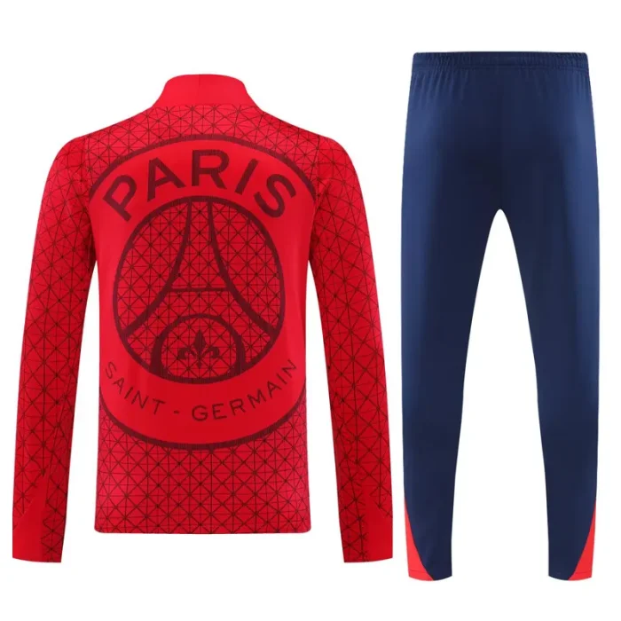 2025-26 PSG Red Half Pull Tracksuit (半拉链)