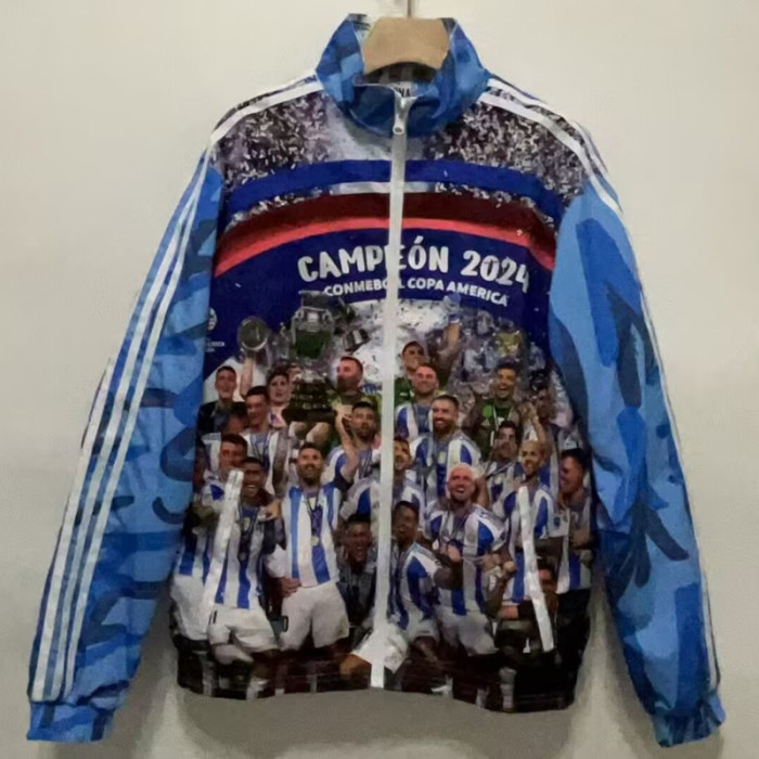 24-25 Argentina Blue Champion Edition Double Sided Windbreaker (双面风衣)