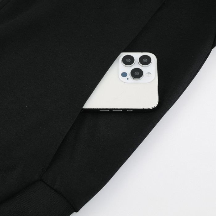 2024 AD Black Hoodie Jacket Tracksuit #AM05