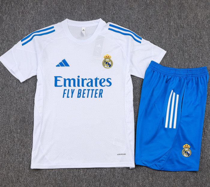 2025-26 RMA White Training Short Suit #D25146