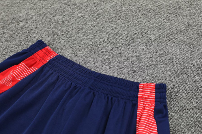 2024 AD Royal blue Tank top and shorts suit