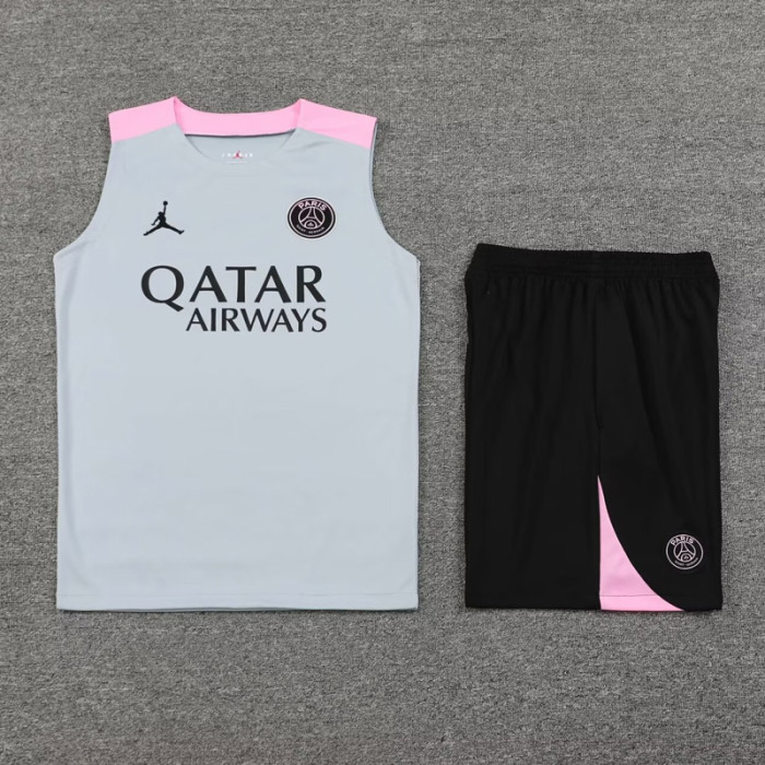 24-25 PSG Grey Tank top and shorts suit