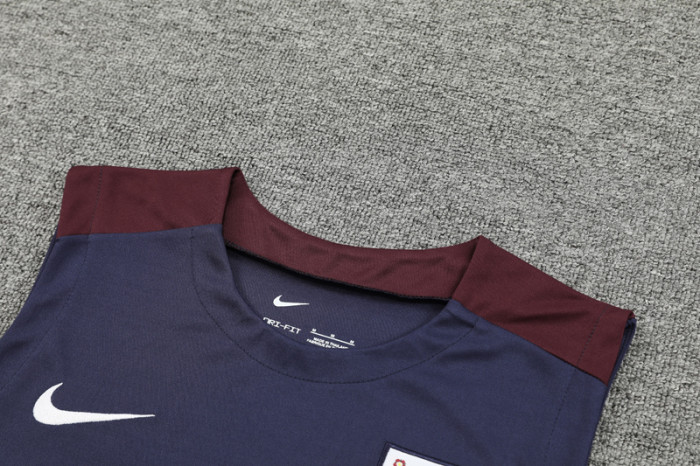 24-25 England Purple Tank top and shorts suit