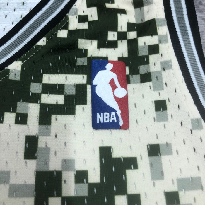 2013-14 SA Spurs PARKER #9 Green CamouflageTop Quality Hot Pressing NBA Jersey (迷彩）