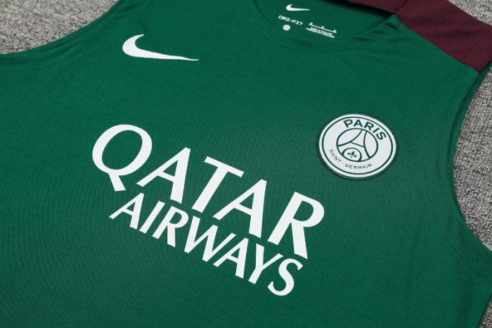 24-25 PSG Green Tank top and shorts suit