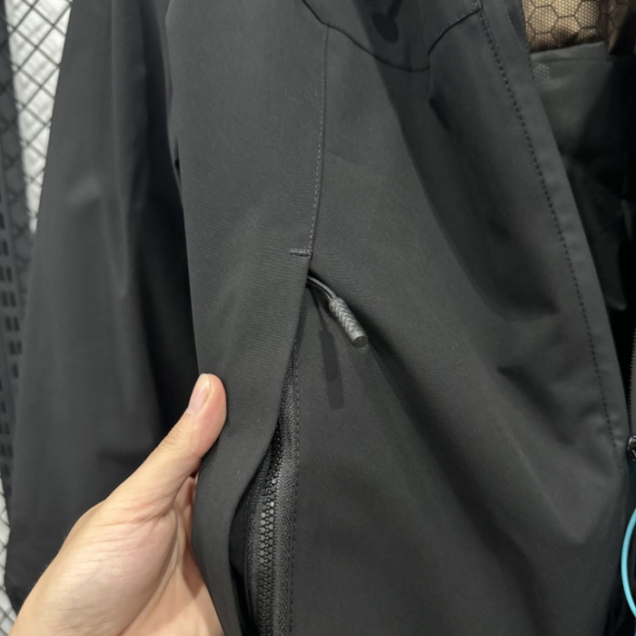2024 Yonex Cotton Thickened warm Black Outdoor Jackets #A804加棉冲锋衣