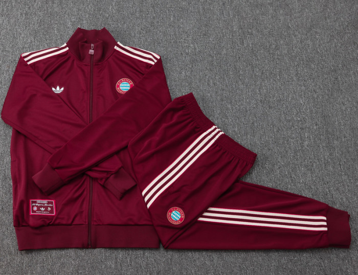 25-26 Bayern Jujube red Jacket Tracksuit #A2506