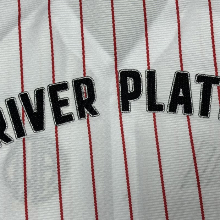2025-26 River Plate White Casual Edition Baseball Jersey