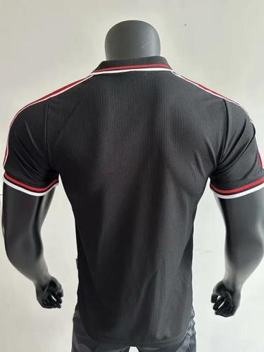 1998-1999 Man Utd Black Player Version Retro Soccer Jersey