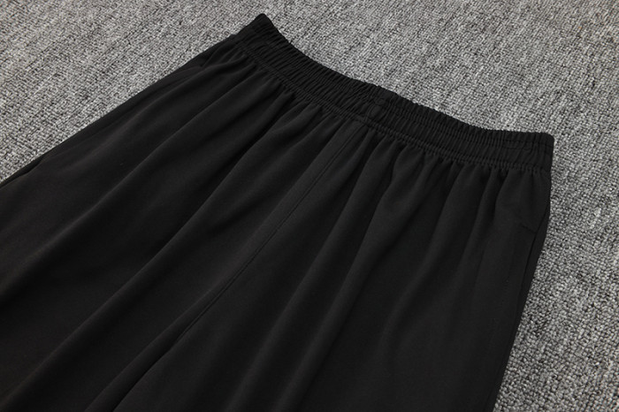 24-25 NK Black Kids Half Pull Tracksuit #05(童装半拉链)(白色领)
