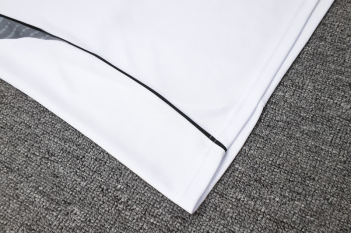 2025-26 RMA White Kids Half Pull Tracksuit #E2508(童装)(半拉链)