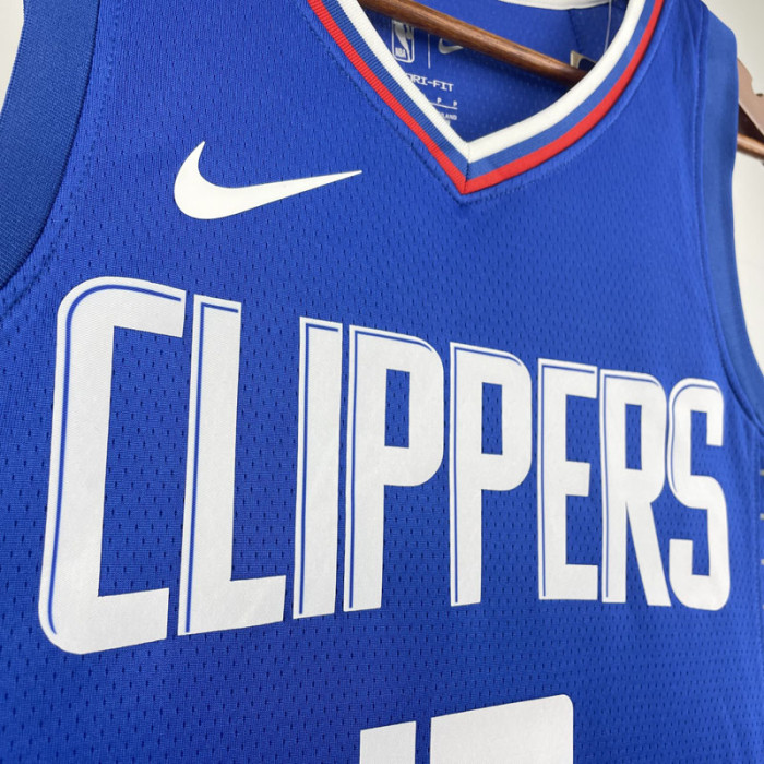 22-23 Clippers GEORGE #13 Blue Top Quality Hot Pressing NBA Jersey