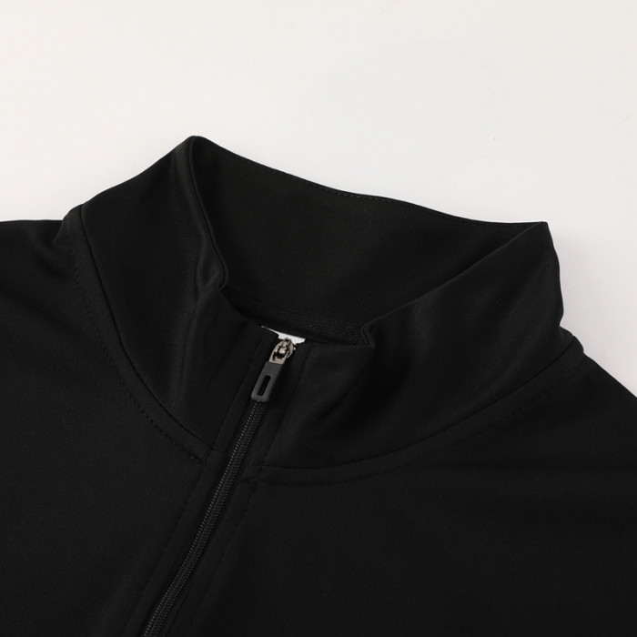 2024 AD Black Half Pull Tracksuit #AB06 (半拉链)