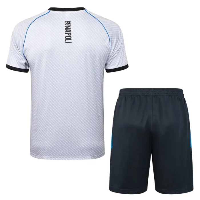 25-26 Napoli Light gray Training Short Suit #D25181