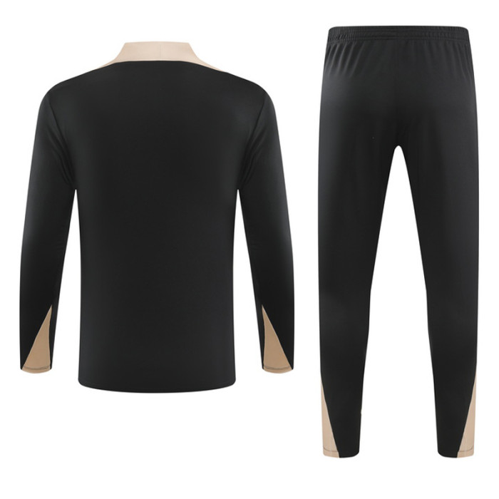 2024 NK Black Kids Half Pull Tracksuit (童装)(半拉链)