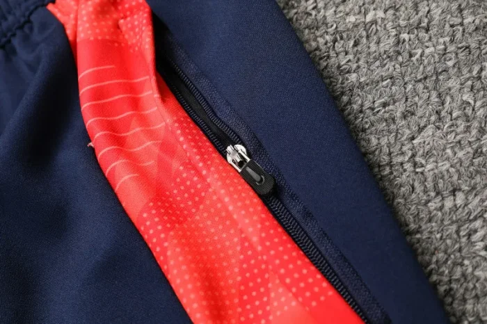 24-25 Man Utd Red black Half Pull Tracksuit (半拉链)(匹印)