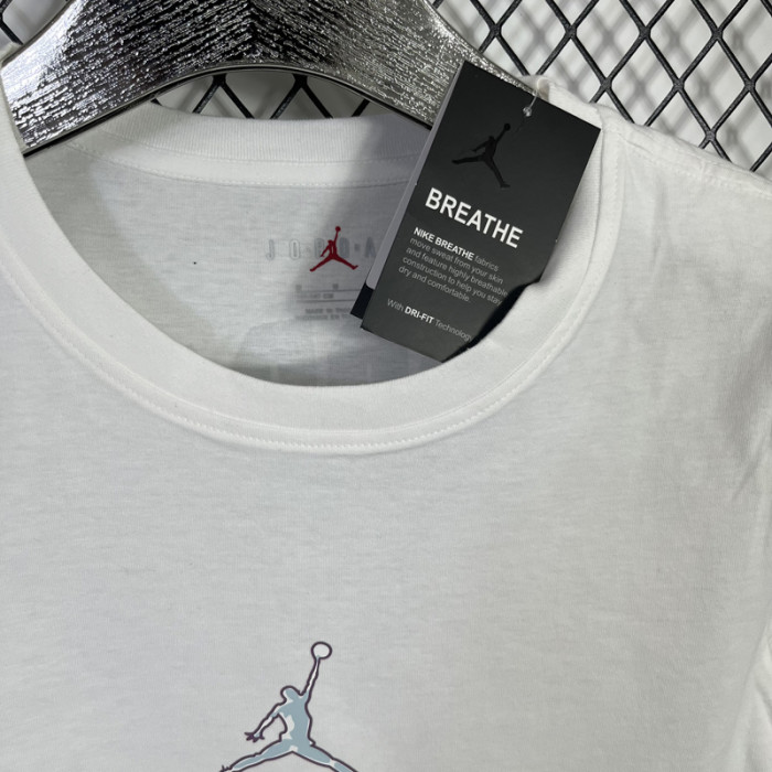 T127 Jordan White High Quality Casual T-Shirt