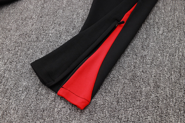 24-25 LIV Black Half Pull Tracksuit (红领半拉链)
