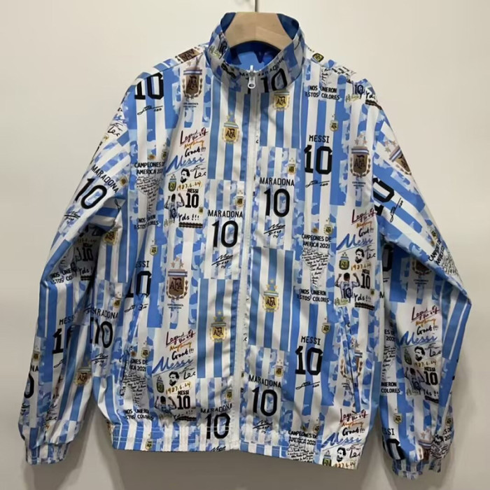 24-25 Argentina Blue Champion Edition Double Sided Windbreaker (双面风衣)