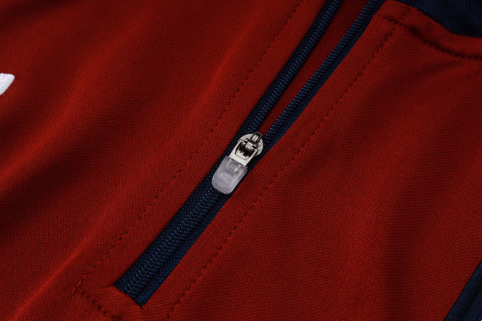 2025-26 ARS Jujube red Kids Half Pull Tracksuit#E2560(童装)(半拉链)
