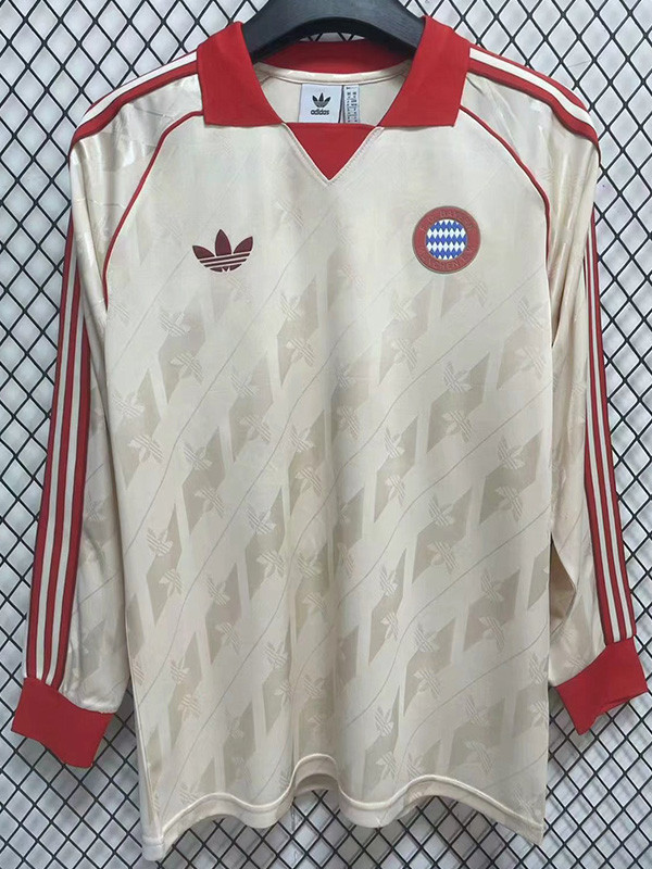 24-25 Bayern Yellow Special Retro Edition Long Sleeve Soccer Jersey (长袖)
