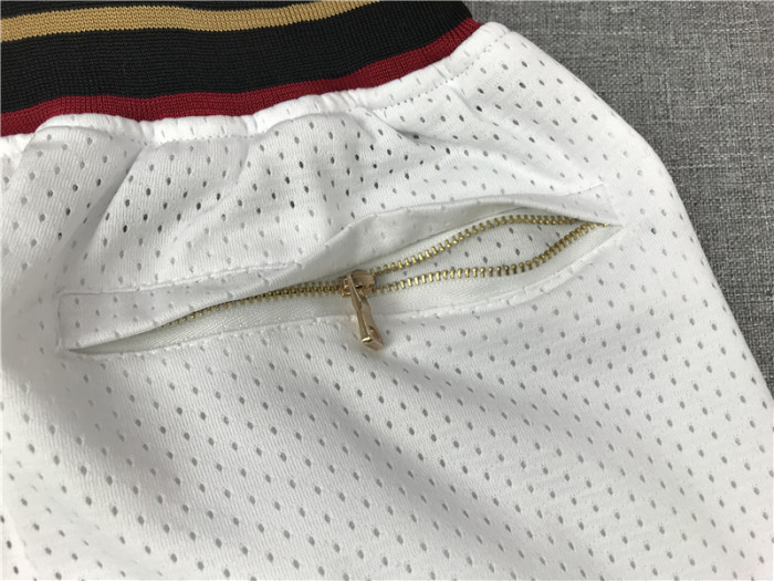 76ERS White City Edition Top Quality NBA Pocket Pants #76人队