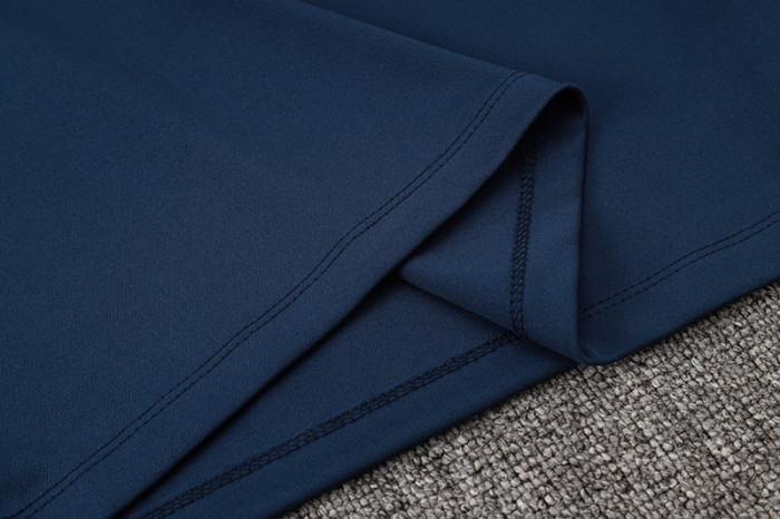 24-25 France Royal blue Half Pull Tracksuit (半拉链)