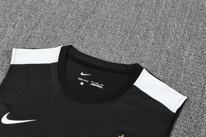 25-26 INT Black Tank top and shorts suit