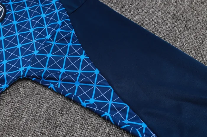 25-26 PSG Royal blue Half Pull Tracksuit #B2566(半拉链