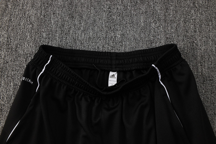 2025 AD Black Half Pull Tracksuit (半拉链)
