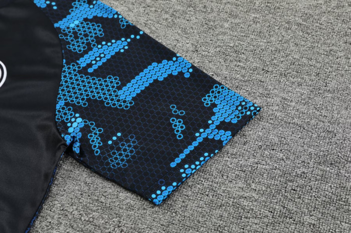 24-25 Napoli Black Blue Training Short Suit