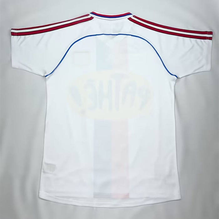 2000-2001 Lyon Home White Retro Soccer Jersey