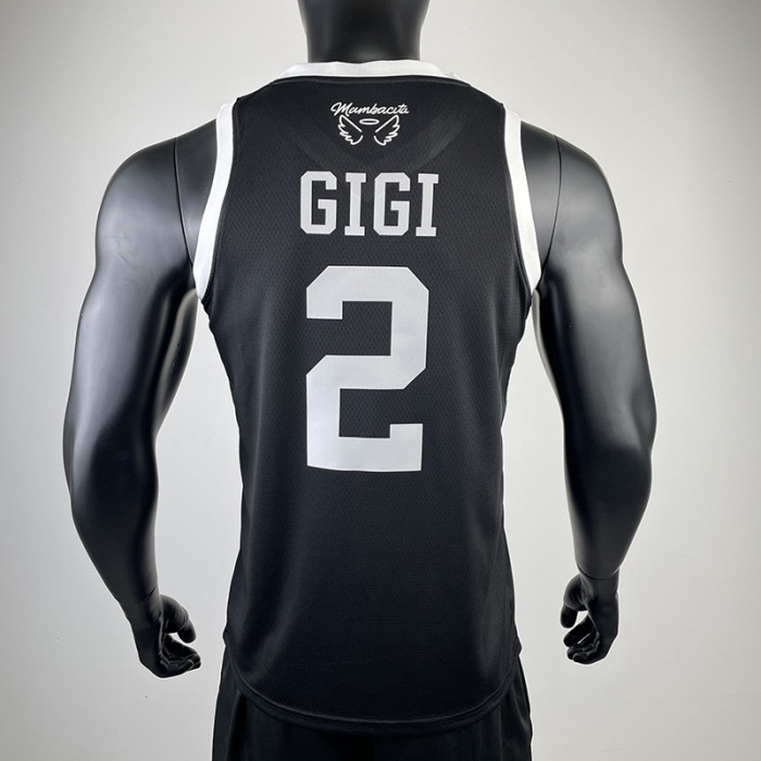 2023 LAKERS GIGI #2 Black MAMBA Top Quality Hot Pressing NBA Jersey
