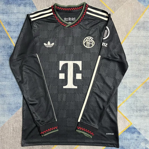 2025-26 Bayern Third Long Sleeve Soccer Jersey)