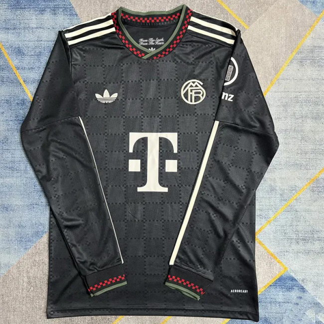 2025-26 Bayern Third Long Sleeve Soccer Jersey)
