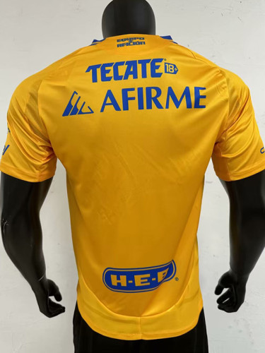 24-25 Tigres UANL Home Player Version Soccer Jersey