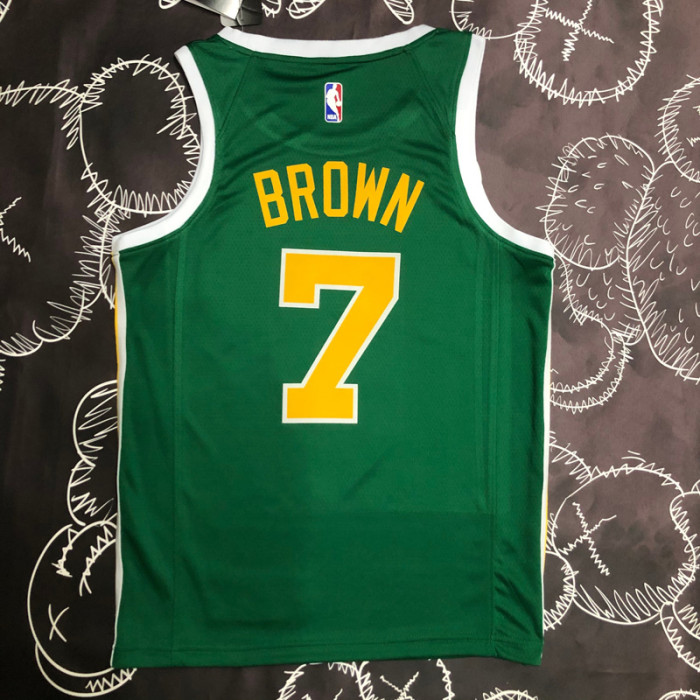 CELTICS BROWN #7 Green Top Quality Hot Pressing NBA Jersey