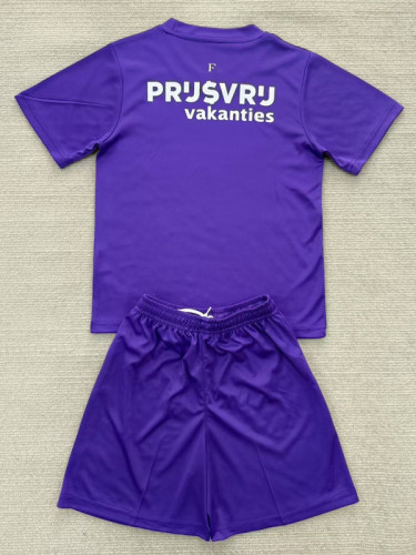 2025-26 Feyenoord Purple Goalkeeper Kids Soccer Jersey