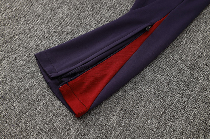24-25 England Purple Blue Half Pull Tracksuit (半拉链)