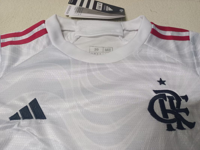 24-25 Flamengo Away Kids Soccer Jersey