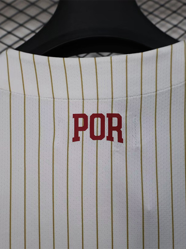 2025-26 Portugal White Casual Edition Baseball Jersey(RONALDO 7)