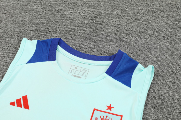24-25 Spain Light blue Tank top and shorts suit