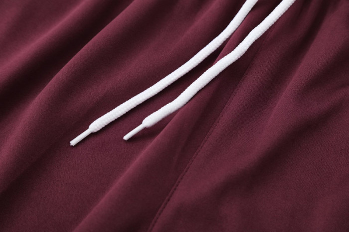 25-26 Bayern Brown Red Polo Tracksuit