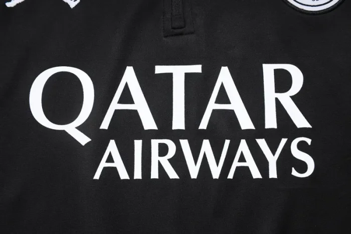 2025-26 PSG Jordan Black Half Pull Tracksuit #B2573(半拉链）