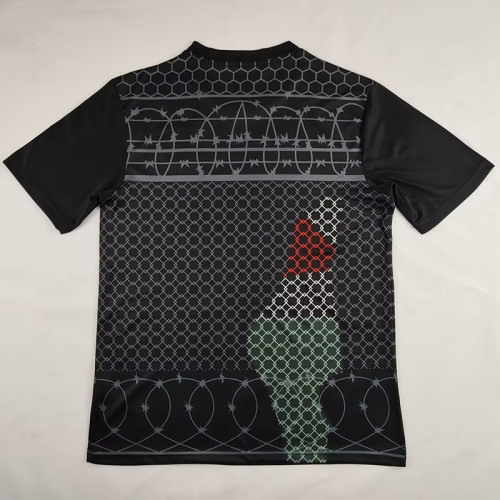Palestina FC Red Black Retro Soccer Jersey *铁丝网