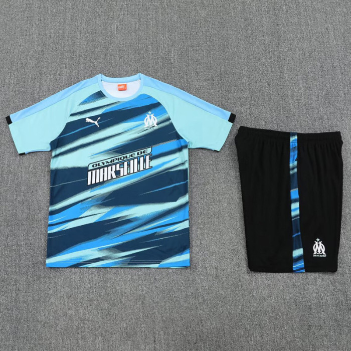 25-26 Marseille Lake blue Training Short Suit