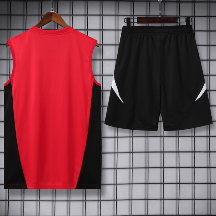 24-25 Man Utd Red Tank top and shorts suit