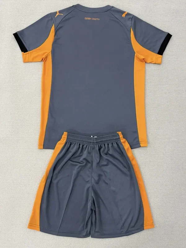 25-26 Derby County Away Kids Soccer Jersey