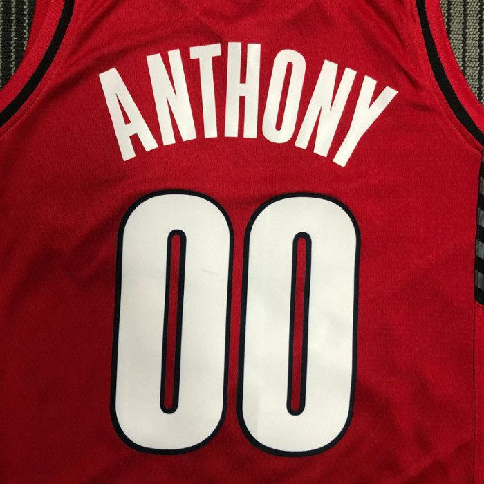 Trail Blazers ANTHONY #00 Trapeze Edition Top Quality Hot Pressing NBA Jersey